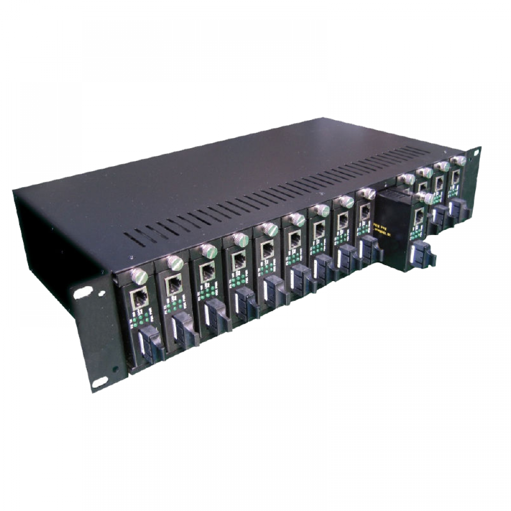 14 slots fiber media converter chassis