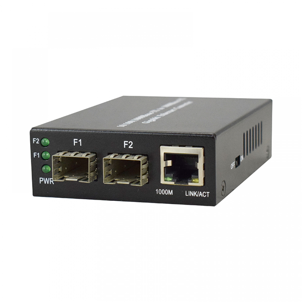 10/100/1000M fiber redundant media converter