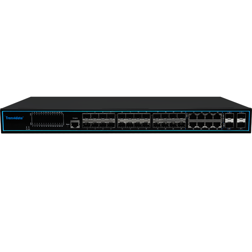 28 ports Layer 3 full gigabit fiber switch