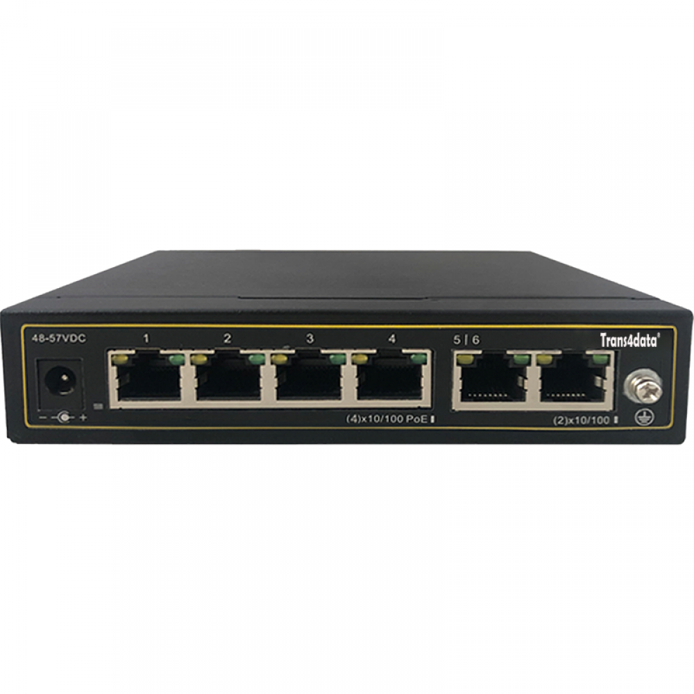 100M 6 ports unmanaged PoE switch