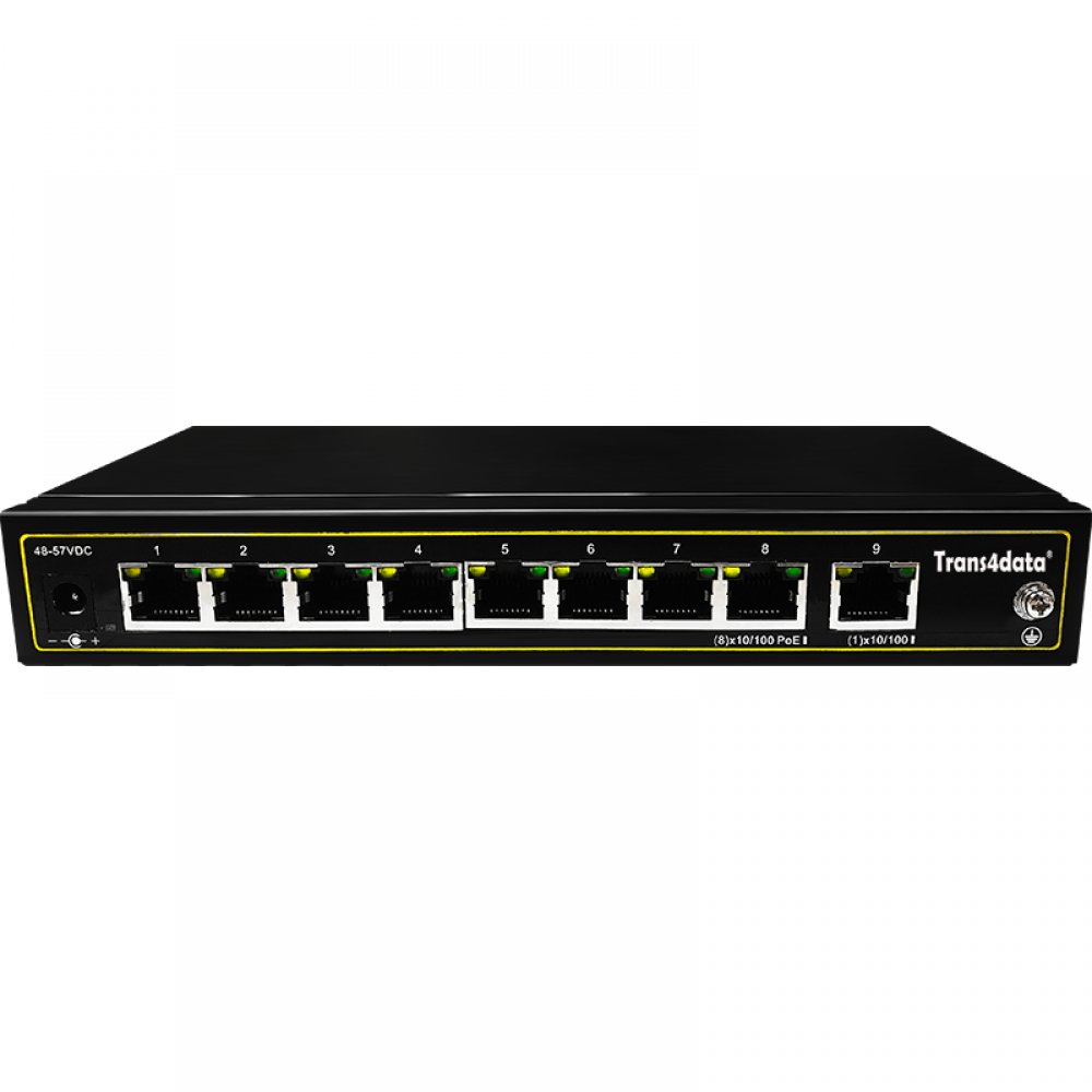 100M 9 ports unmanaged PoE switch