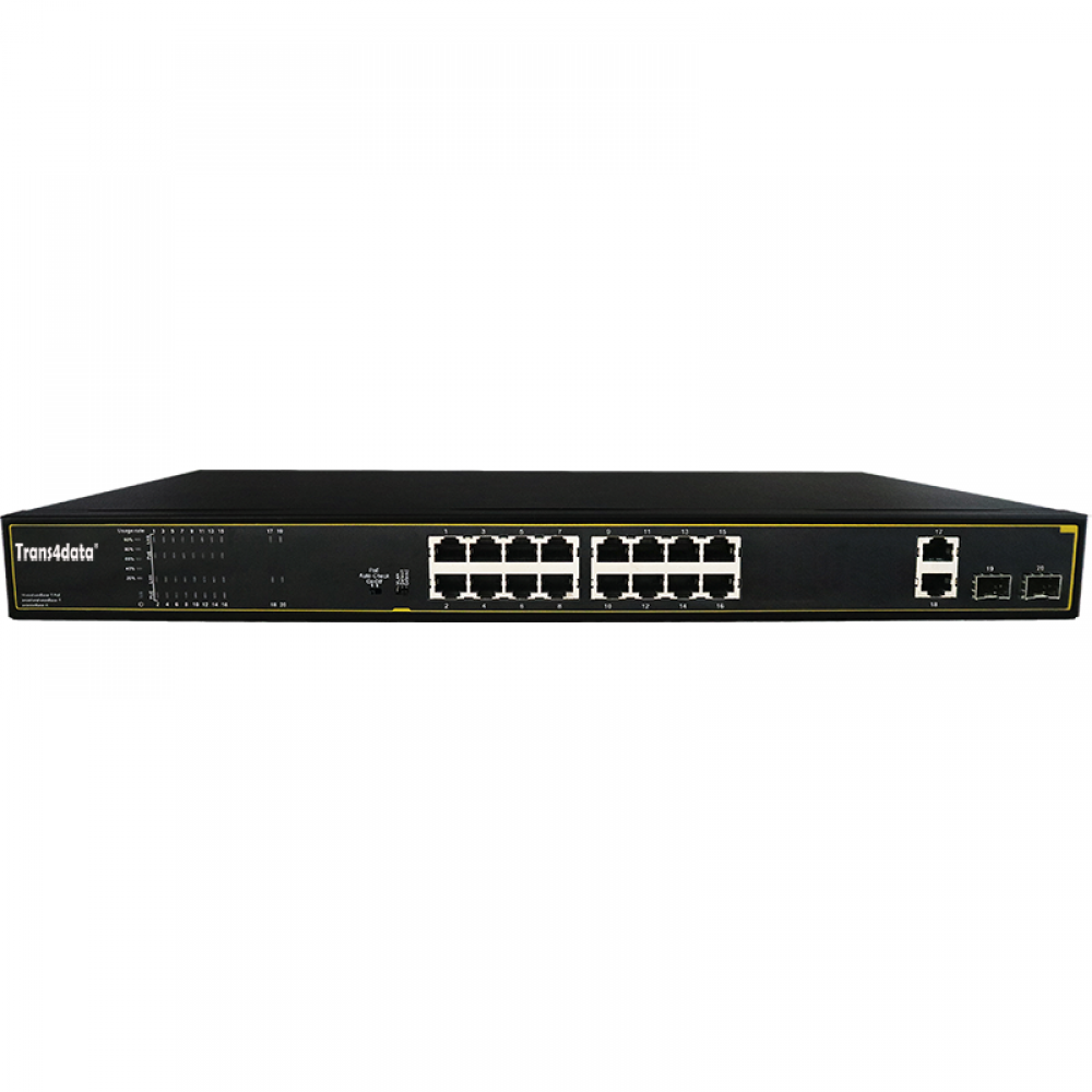 100M 20 ports unmanaged PoE switch