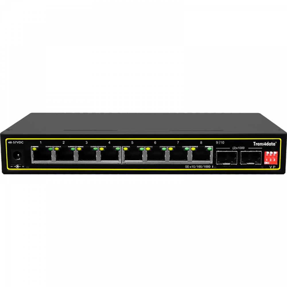 10 ports full gigabit unmanaged PoE switch