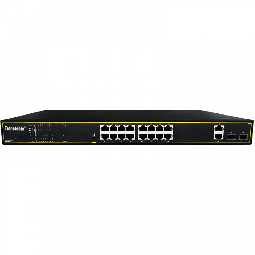 20 ports full gigabit unmanaged PoE switch