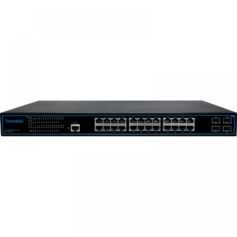 28 ports full gigabit managed PoE switch