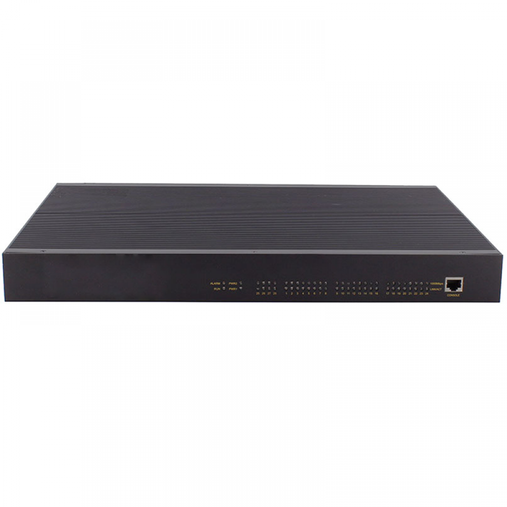 28 ports full Gigabit rack-mounted layer 2 managed industrial Ethernet switch with 8*Combo+4GF