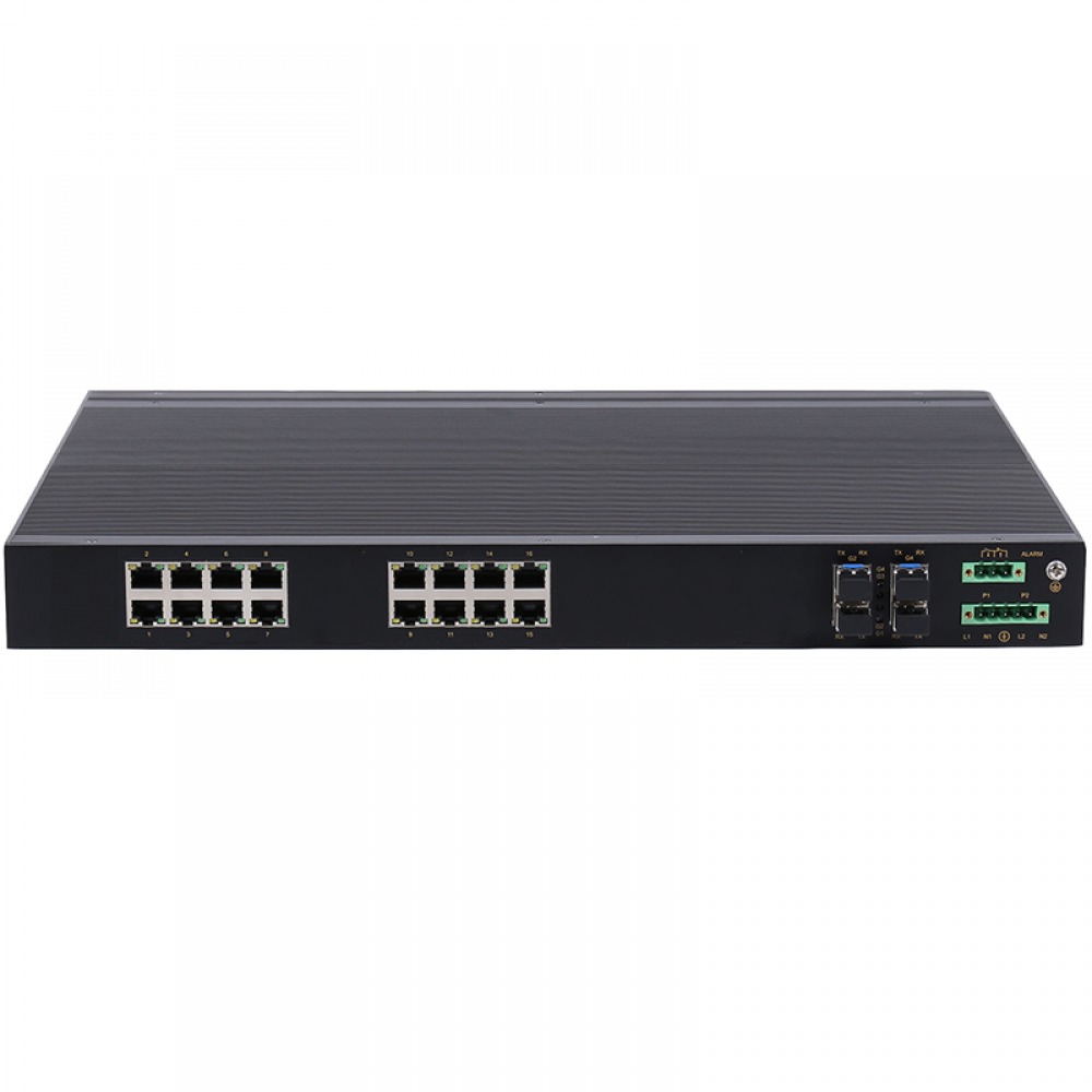 20 ports full gigabit rack-mount Layer 2 unmanaged industrial Ethernet switch