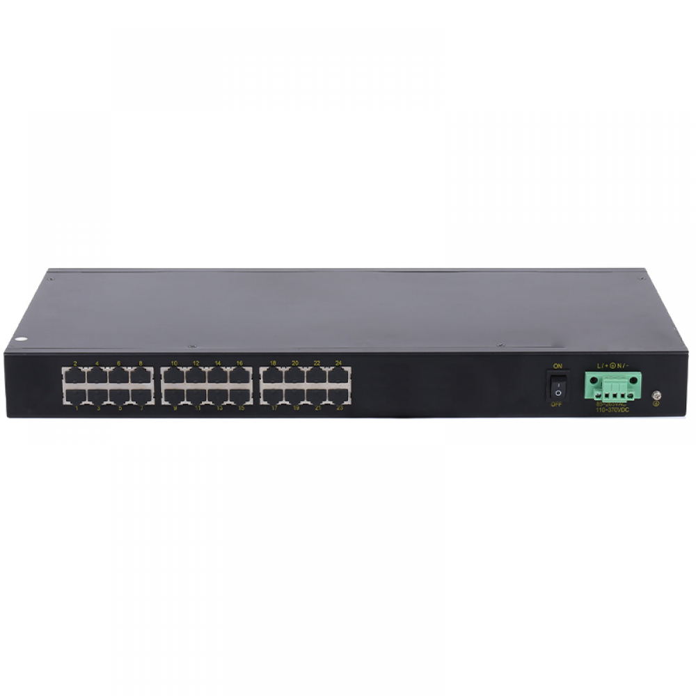 24 ports 10/100M rack-mount Layer 2 unmanaged industrial Ethernet switch