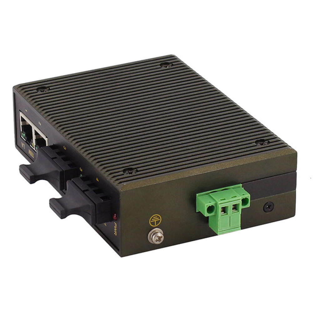 4 ports 10/100M Din-rail mounting unmanaged industrial Ethernet switch with 2x100M FX ports