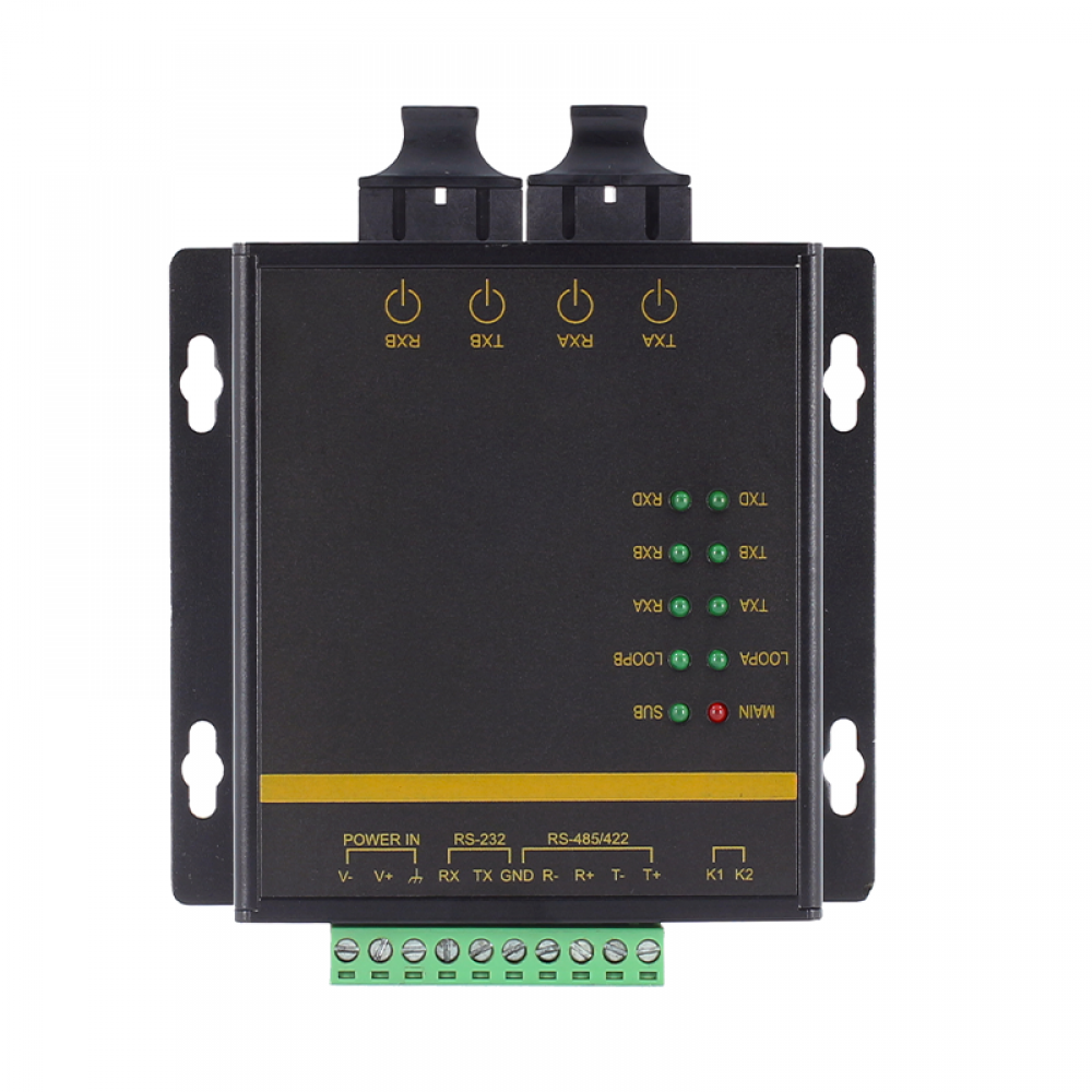 RS232/RS485/RS422 Double-ring Self-healing Industrial Fiber Modem